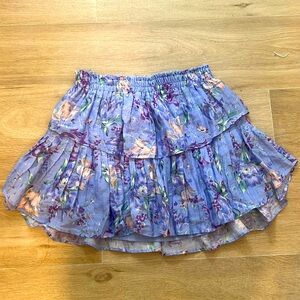 Love shack Fancy tiered floral skirt